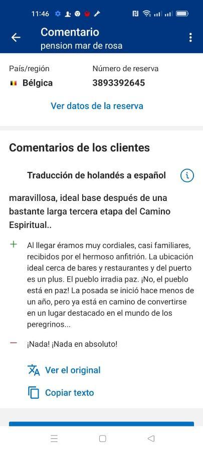 Pension Mar De Rosa Villanueva De Arosa Luaran gambar